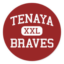Tenaya - Braves - Middle - Fresno California stickers by customteamsportswear Tenaya - Braves - Middle - Fresno California stickers