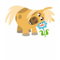 Tender Cartoon Pony and Flower Women T-shirt