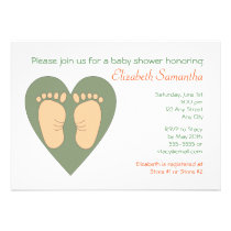 Tender Feet Shower Invitation invitations