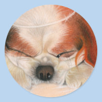 Tender Heart Angel Puppy Sticker