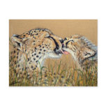 Tender Kiss Cheetah Baby &amp; Mom Postcards