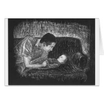 Tender moment with baby cards
