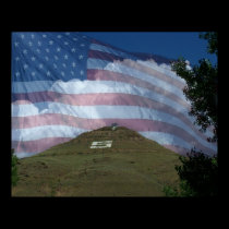 Tenderfoot Hill with US Flag posters