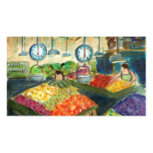 Tending the Produce Business Card (Pike Place)