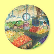 Tending the Produce Magnet (Pike Place Seattle)