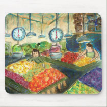 Tending the Produce Mousepad (Pike Place Seattle) mousepads