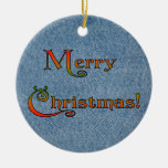 Tendré navidad azul de un Jean sin usted Adorno De Reyes