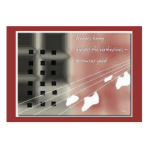 Tenement Yard ACEO Haiku Art Trading Card--------- business cards by Reflekshins Tenement Yard ACEO Haiku Art Trading Card--------- business cards