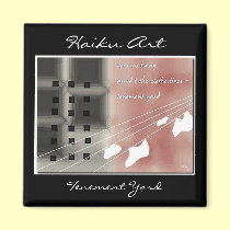 Tenement Yard Haiku Art Magnet