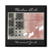 Tenement Yard Haiku Art Magnet by Reflekshins Tenement Yard Haiku Art Magnet