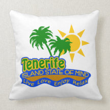 Tenerife Island State of Mind pillow