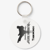 Tenets of Tae Kwon Do Keychain by KickMeCreations Tenets of Tae Kwon Do Keychain