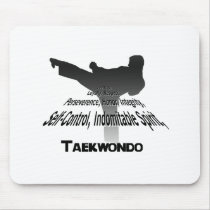 Tenets of Tae Kwon Do Mouse Pad mousepads by KickMeCreations Tenets of Tae Kwon Do Mouse Pad mousepads