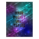 Tenga Rocket viajará Tarjetas Postales