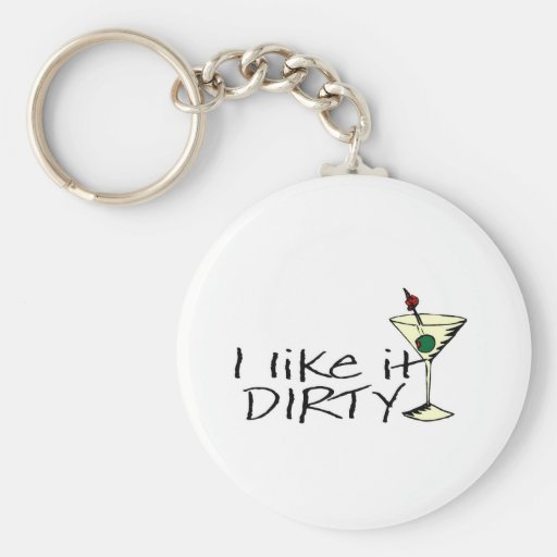 Tengo gusto de él Martini sucio 2 Llaveros Personalizados