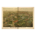 Tenn Centennial Expo 1897 Antique Panoramic Map posters by terraprints_classic Tenn Centennial Expo 1897 Antique Panoramic Map posters