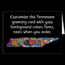 Tennesse Colorful Customize card how you like