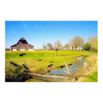 Tennessee Barn and Creek posters
