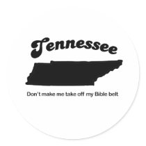 Tennessee - Bible Belt stickers