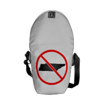 Tennessee Cross Out Symbol Messenger Bags