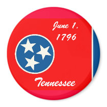 Tennessee Flag Magnet by deesbasenjis Tennessee Flag Magnet