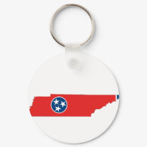 Tennessee Flag Map keychains