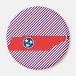 Tennessee Flag Map Magnet