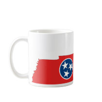 Tennessee Flag Map Mug