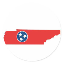 Tennessee Flag Map stickers by usaflags Tennessee Flag Map stickers