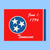 Tennessee Flag Postcard by deesbasenjis Tennessee Flag Postcard