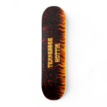Tennessee Hottie fire and red marble heart. skateboards by ultraflames Tennessee Hottie fire and red marble heart. skateboards