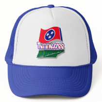 Tennessee mapflag cap hats by Duncan_Reed Tennessee mapflag cap hats