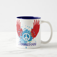 Tennessee Peace Sign Mugs