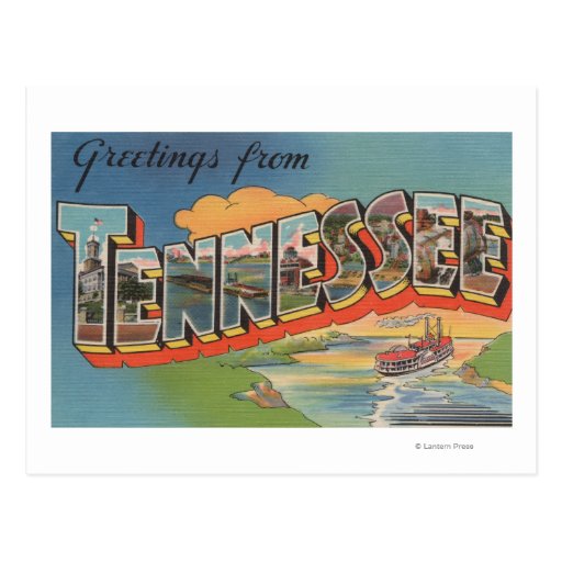 Tennessee (Riverboat Scene) Post Card