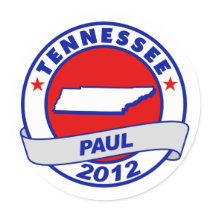 Tennessee Ron Paul Round Stickers