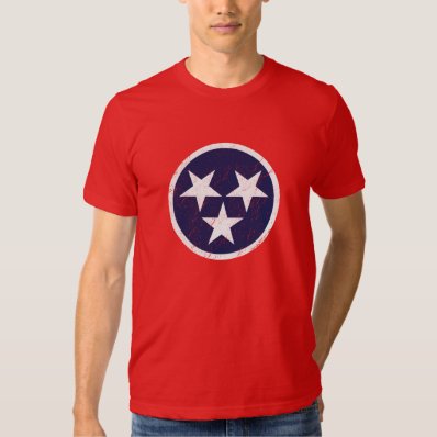 Tennessee State Flag Grunge Nashville Love Tee Shirt