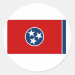 Tennessee State Flag Round Stickers