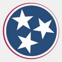 Tennessee State Flag Stickers