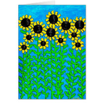 Tennessee Sunflowers in Blue cards