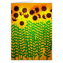 Tennessee Sunflowers in Yellow cards