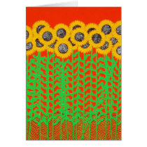 Tennessee Sunflowers on Red cards