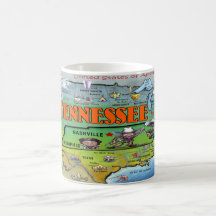 Tennessee USA Map Coffee Mug