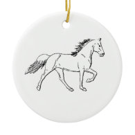 Tennessee Walking Horse Christmas Tree Ornament