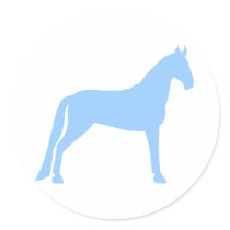 Tennessee Walking Horse (light blue) stickers by dogsandhorses Tennessee Walking Horse (light blue) stickers