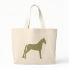 jumbotote - Tennessee Walking Horse (olive green) apparel, t-shirts, shirts & gift items feature Tennessee Walker horse silhouette on a wide selection of apparel, shirts, t-shirts & gift items for Walking Horse lovers, in an assortment of styles, colors and sizes for men and women, kids and adults. Stickers, magnets, greeting and note cards, hats, mugs, travel mugs, tote bags, buttons and more. this is the olive green version. Also available in other colors, black and white.