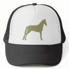 zaz_trucker_hat - Tennessee Walking Horse (olive green) apparel, t-shirts, shirts & gift items feature Tennessee Walker horse silhouette on a wide selection of apparel, shirts, t-shirts & gift items for Walking Horse lovers, in an assortment of styles, colors and sizes for men and women, kids and adults. Stickers, magnets, greeting and note cards, hats, mugs, travel mugs, tote bags, buttons and more. this is the olive green version. Also available in other colors, black and white.
