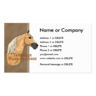 Tennessee Walking Horse Palomino Profile Business Cards