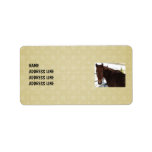 Tennessee Walking Horse Snow Background - Western Labels