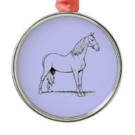 Tennessee Walking Horse - Standing Christmas Ornament