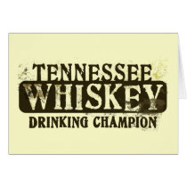 Tennessee Whiskey Drinking Champion cards